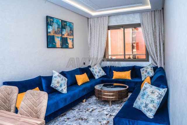 Locations de vacances à Agadir, Hay Mohammadi : Appartement chic et luxueux à Agadir, 5+ personnes à 3 500 DH.