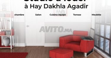 "Studio à Louer à Agadir, Hay Dakhla - 40 m² à 2 500 DH"