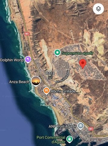 Terrain à vendre à Haut Anza, Agadir - 1 000 000 DH