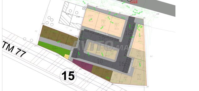 Terrains et fermes à vendre à Agadir, Haut-Founty - Demandez le prix pour la parcelle située au centre de Tamsou.