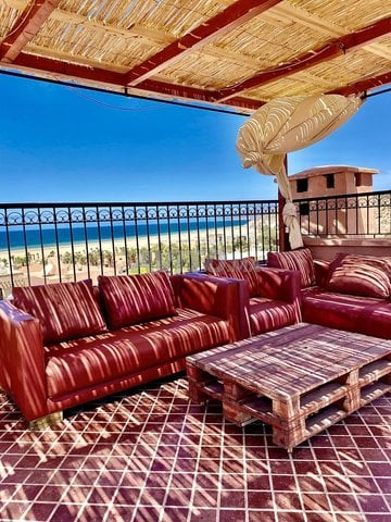 Locations de vacances à Agadir : Villa vue sur mer à Imi Ouaddar - À partir de 1 200 DH pour 5 personnes.
