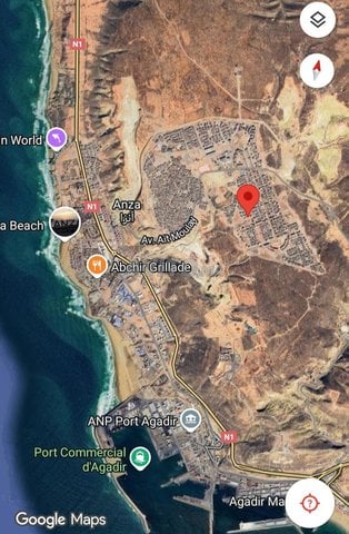Terrains et fermes à vendre à Agadir : Taddart Anzalot, Terrain R3 à 1 100 000 DH