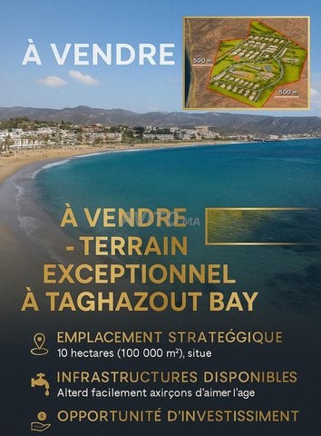 À Vendre : Terrain Exceptionnel à Taghazout Bay, Agadir - Prix sur Demande