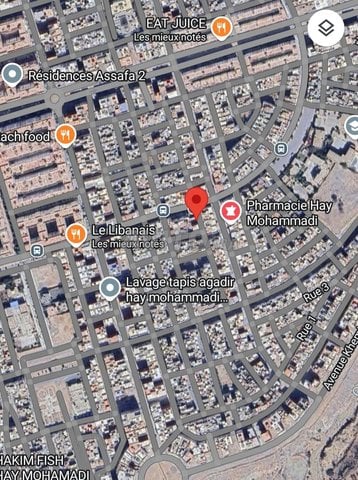 Terrain à vendre à Agadir, Hay Mohammadi - 100 m² R2 à 1 260 000 DH