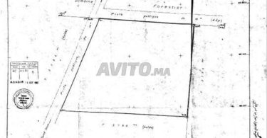 Terrain titré de 9 977 m² à Aghroud Ben Serguaou, Agadir - Prix sur demande.
